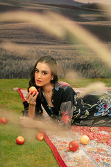 M Basic Unstitched Embroidered Arabic Lawn By Maria B