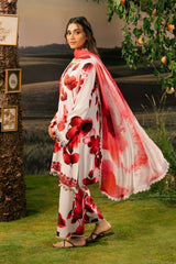 M Basic Unstitched Embroidered Arabic Lawn By Maria B