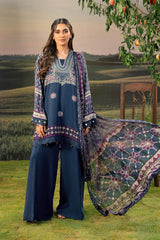 M Basic Unstitched Embroidered Arabic Lawn By Maria B