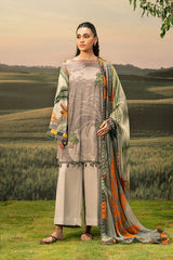 M Basic Unstitched Embroidered Arabic Lawn By Maria B