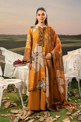 M Basic Unstitched Embroidered Arabic Lawn By Maria B
