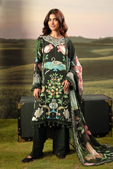 M Basic Unstitched Embroidered Arabic Lawn By Maria B