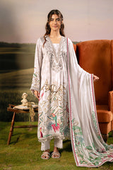 M Basic Unstitched Embroidered Arabic Lawn By Maria B
