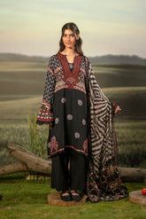 M Basic Unstitched Embroidered Arabic Lawn By Maria B