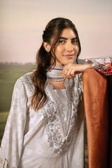 M Basic Unstitched Embroidered Arabic Lawn By Maria B