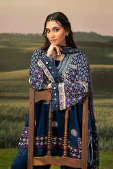 M Basic Unstitched Embroidered Arabic Lawn By Maria B