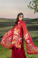 M Basic Unstitched Embroidered Arabic Lawn By Maria B