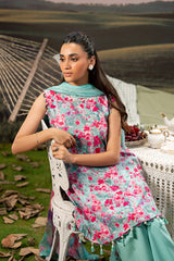 M Basic Unstitched Embroidered Arabic Lawn By Maria B