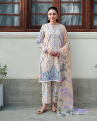 Roheenaz Whispered Florals Luxury Lawn 2026