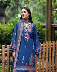 Hemline Symphony Unstitched Karandi Collection By Mushq 25