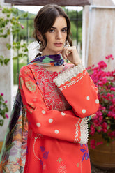 Mirasol Unstitched Printed Cambric By Mushq Hemline