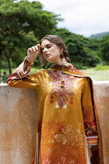Mirasol Unstitched Printed Cambric By Mushq Hemline