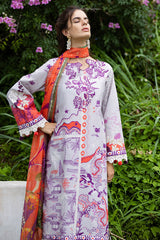 Mirasol Unstitched Printed Cambric By Mushq Hemline