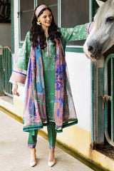 Mirasol Unstitched Printed Cambric By Mushq Hemline