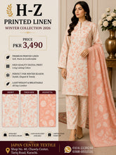 H-Z Printed Linen Unstitched Winter collection '26