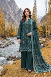 Lakhany 03 Piece Unstitched Printed Pashmina '26