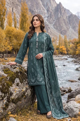 Lakhany 03 Piece Unstitched Printed Pashmina '26
