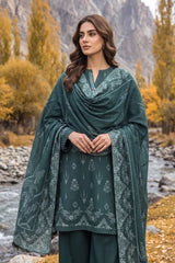 Lakhany 03 Piece Unstitched Printed Pashmina '26