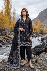 Lakhany 03 Piece Unstitched Printed Pashmina '26