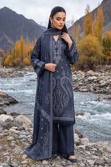 Lakhany 03 Piece Unstitched Printed Pashmina '26