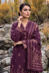 Lakhany 03 Piece Unstitched Printed Pashmina '26