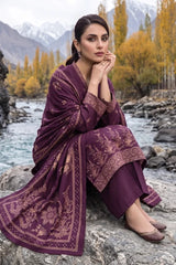 Lakhany 03 Piece Unstitched Printed Pashmina '26