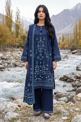 Lakhany 03 Piece Unstitched Printed Pashmina '26