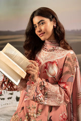 M Basic Unstitched Embroidered Arabic Lawn By Maria B