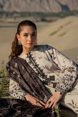 M Basic Unstitched Printed Linen By Maria B