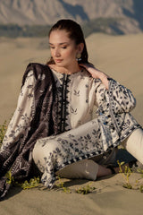 M Basic Unstitched Printed Linen By Maria B