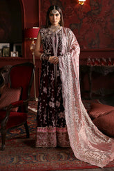 Mushq Niloufer Embroidered Velvet Collection 04