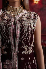 Mushq Niloufer Embroidered Velvet Collection 04