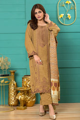Mulberry Luxury Embroidered Slub By Rashid Textile