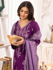 Raabi Orchid Luxury Embroidered Shawl Collection