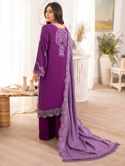 Raabi Orchid Luxury Embroidered Shawl Collection