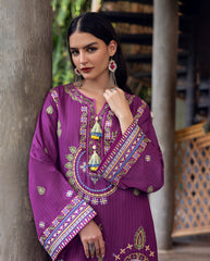 Hemline Symphony Unstitched Karandi Collection By Mushq 25