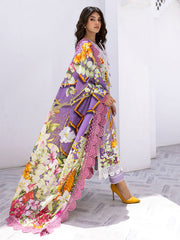 Roheenaz Printed Lawn Collection 24 Orchid Oasis