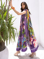 Roheenaz Printed Lawn Collection 24 Flamingo Fancy