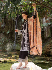 DAHLIA UNSTITCHED EMBROIDERED LAWN