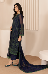 Zarif Thread Work Luxury Embroidered Chiffon Collection (06)