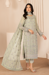 Zarif Thread Work Luxury Embroidered Chiffon Collection (04)