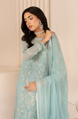 Zarif Thread Work Luxury Embroidered Chiffon Collection (02)