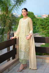 Aura Hand Crafted Luxury Chiffon By Manahil Lakhani