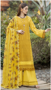 Adan Libas Fuchsia Chikankari