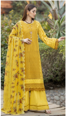 Adan Libas Fuchsia Chikankari