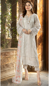 Adan Libas Fuchsia Chikankari