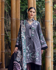 Hemline Symphony Unstitched Karandi Collection By Mushq 25