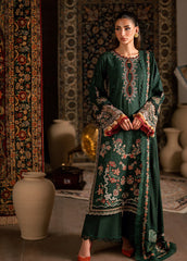Shades Of Winter by Florent Unstitched Marina Twill Embroidered Suits 3 Piece FL25SW FL-7B - Winter Collection