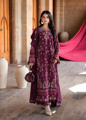 Shades Of Winter by Florent Unstitched Marina Twill Embroidered Suits 3 Piece FL25SW FL-3A - Winter Collection