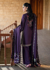 Shades Of Winter by Florent Unstitched Marina Twill Embroidered Suits 3 Piece FL25SW FL-7A - Winter Collection